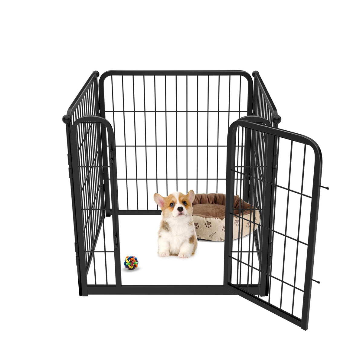 FXW Homeplus Indoor Dog Playpen, 24" H, 6 Panels, for Puppies & Small Dogs