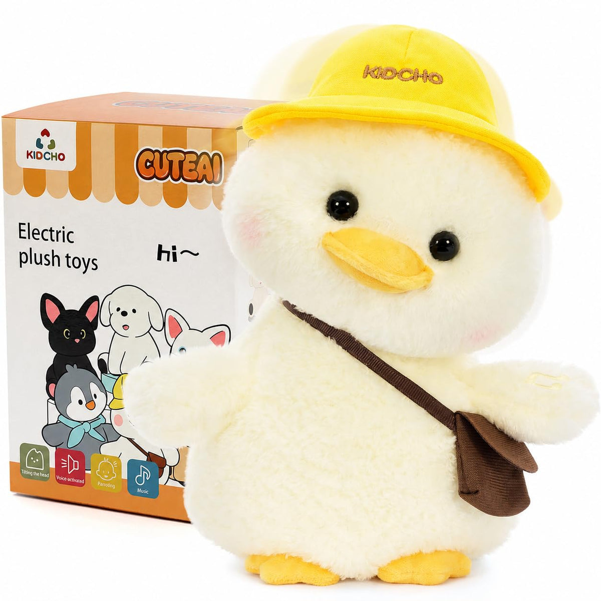 Corgi Plush Toy, 11.8" Electronic Interactive Sensory Toy for Kids