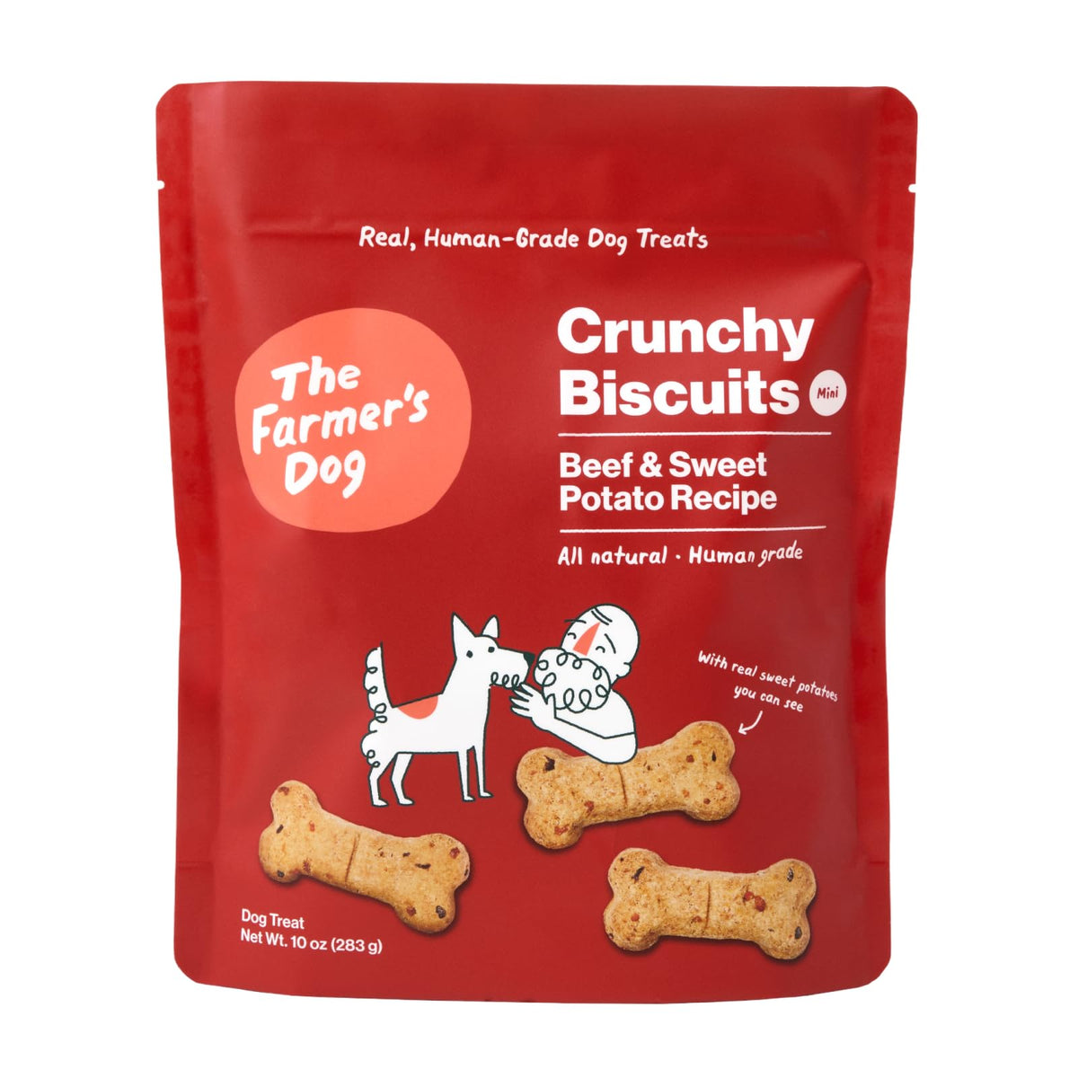 The Farmer's Dog Human-Grade Crunchy Dog Biscuits, Peanut Butter & Pumpkin