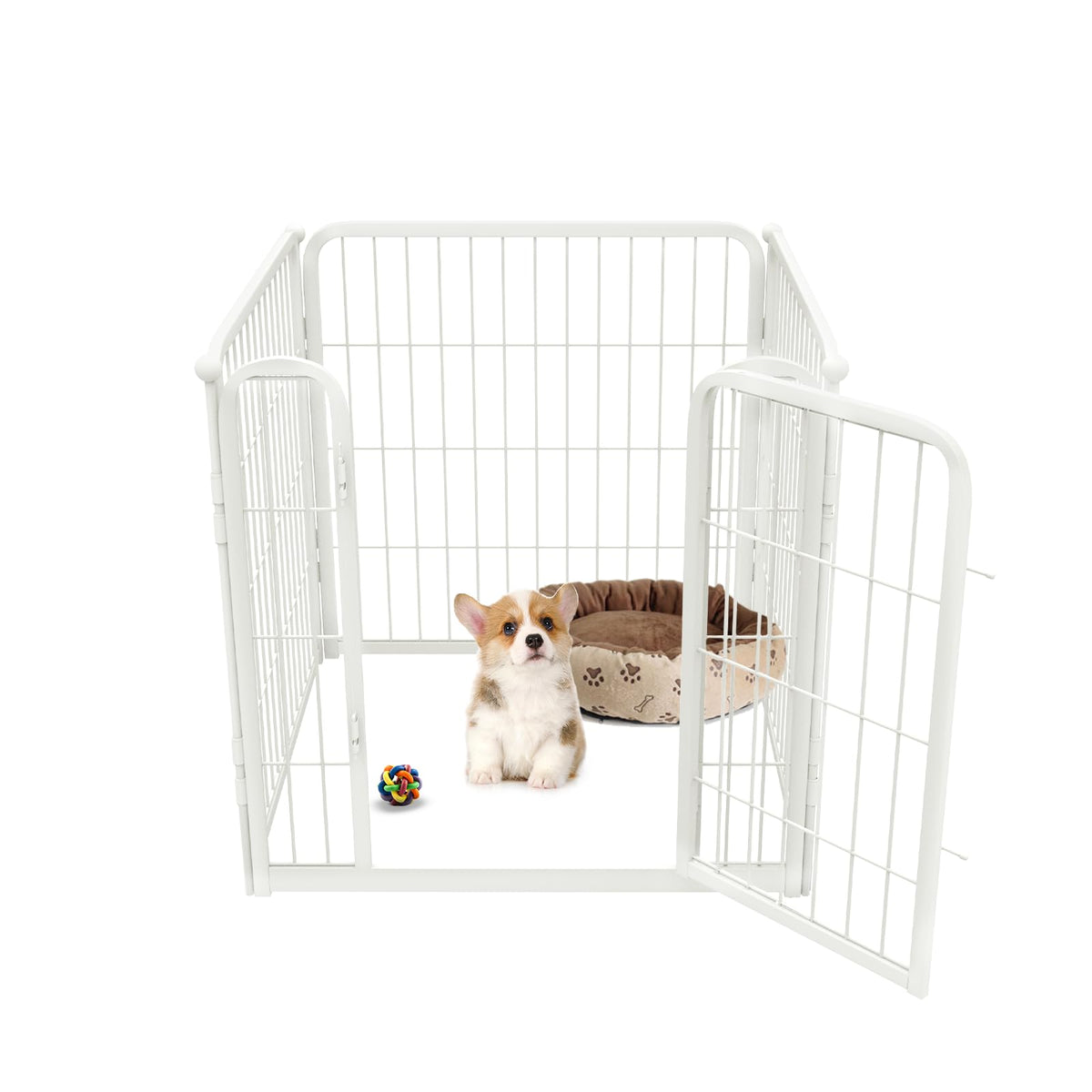 FXW Homeplus Indoor Dog Playpen, 24" H, 6 Panels, for Puppies & Small Dogs
