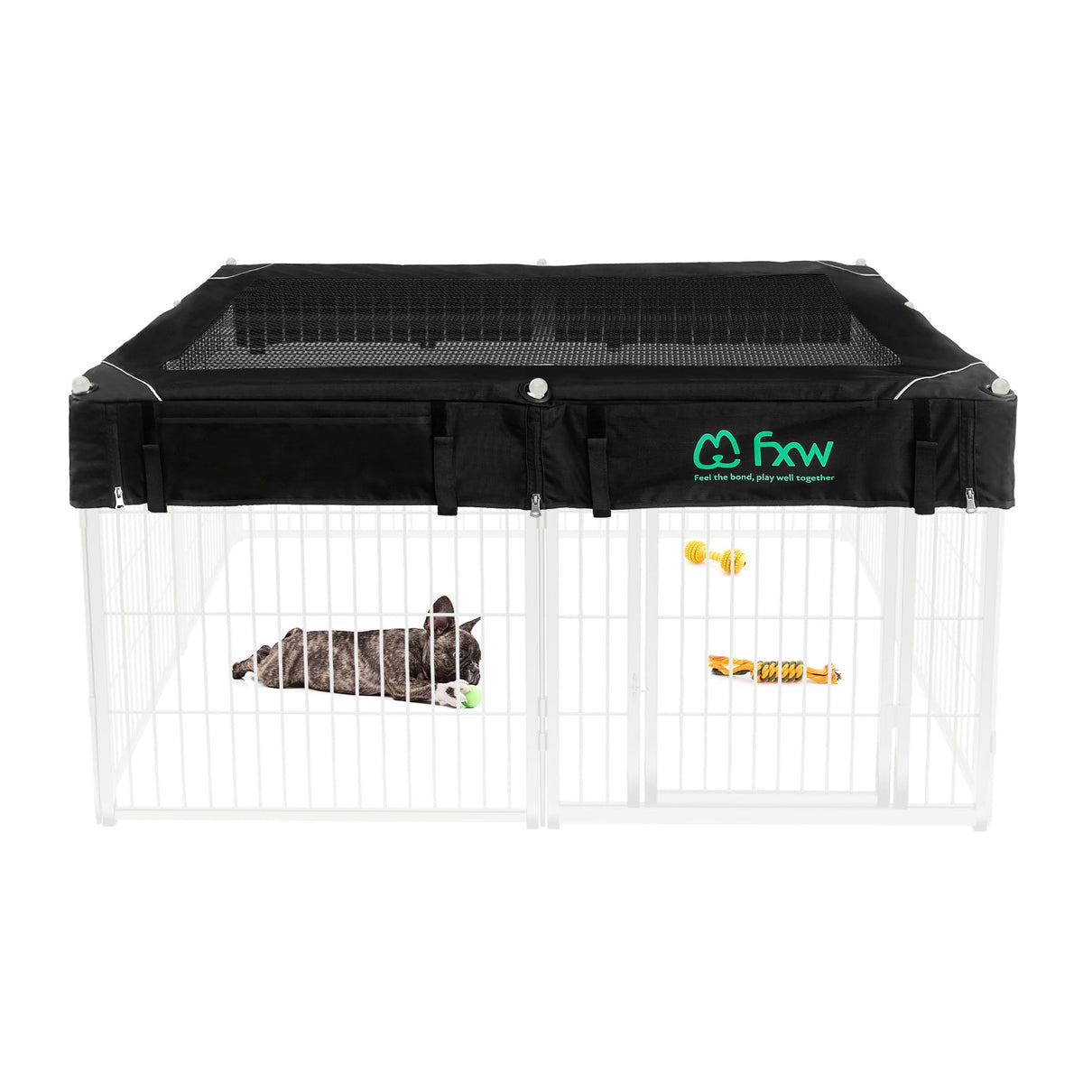 FXW Homeplus Indoor Dog Playpen, 24" H, 6 Panels, for Puppies & Small Dogs