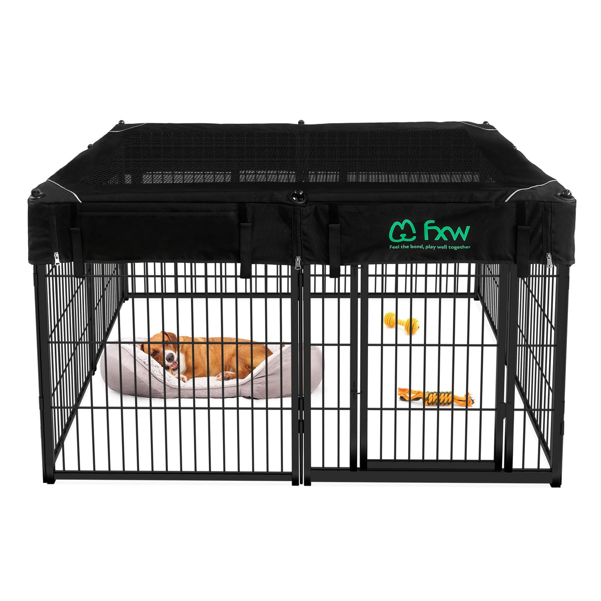 FXW Homeplus Indoor Dog Playpen, 24" H, 6 Panels, for Puppies & Small Dogs