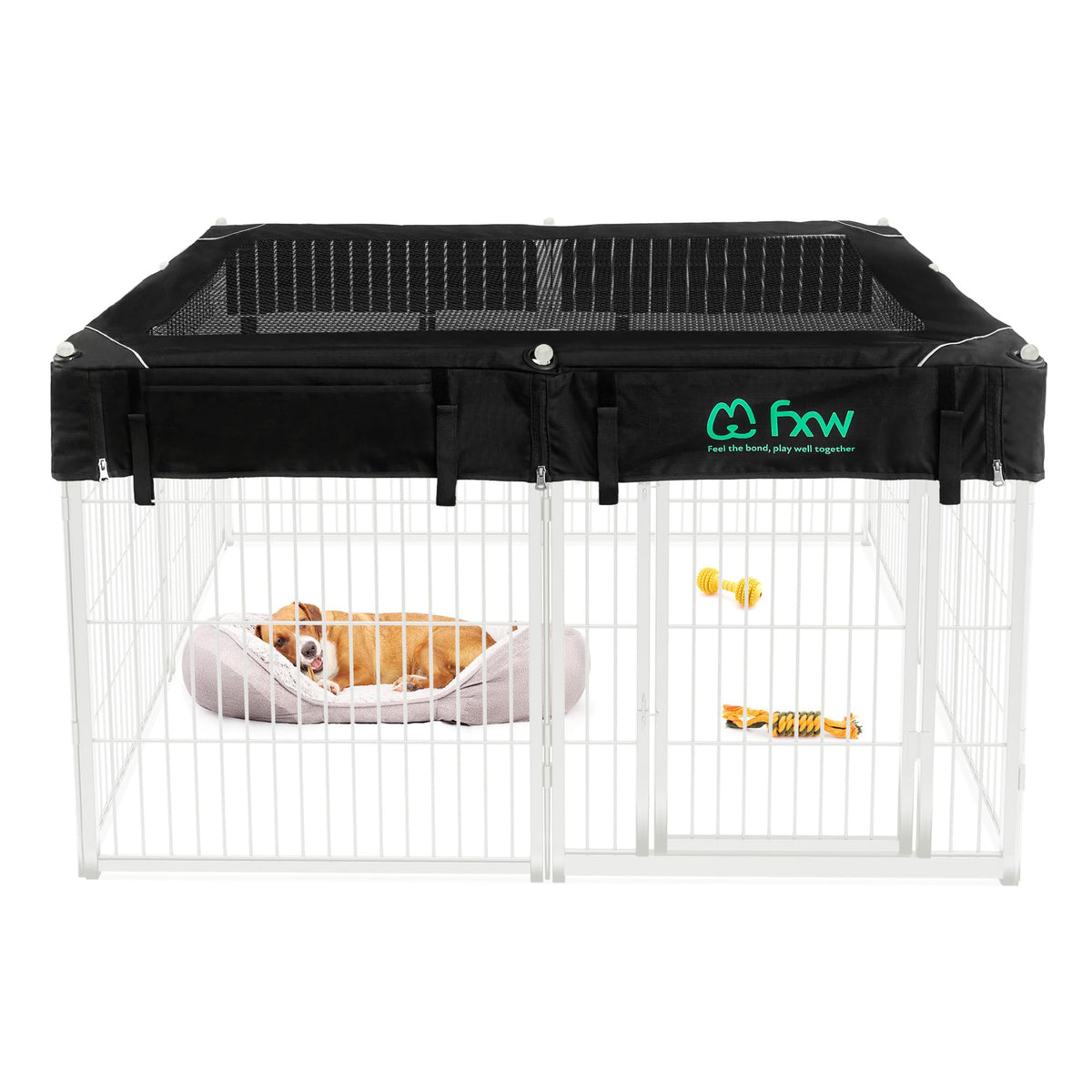 FXW Homeplus Indoor Dog Playpen, 24" H, 6 Panels, for Puppies & Small Dogs