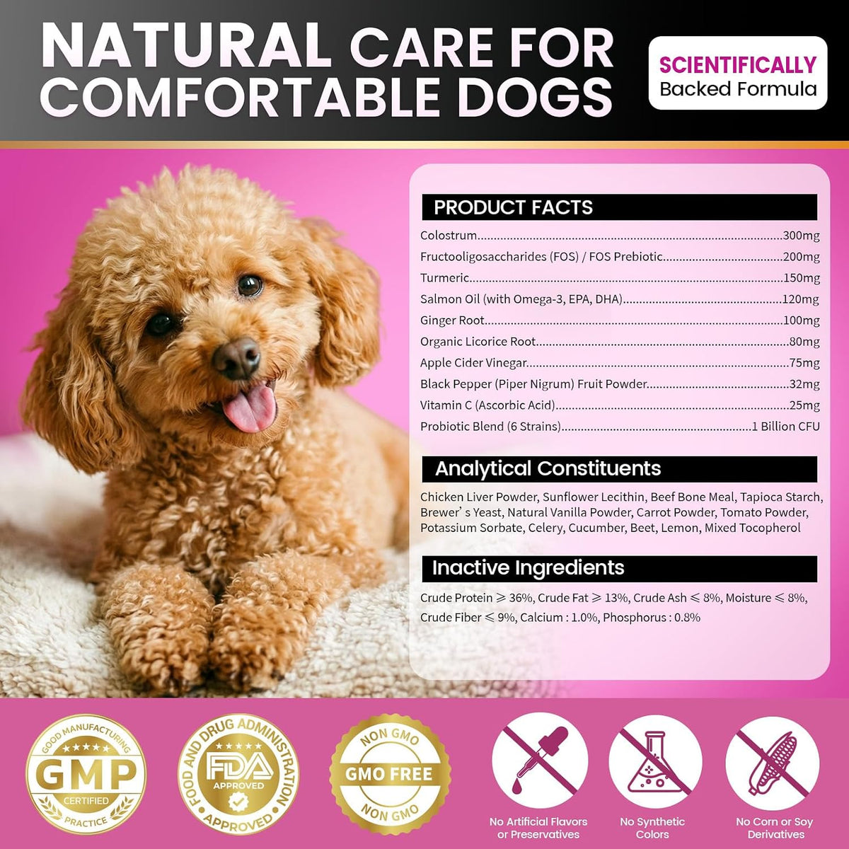 Dog Allergy Chews is Human Grade Itch Relief Multivitamin & Immune Yeast