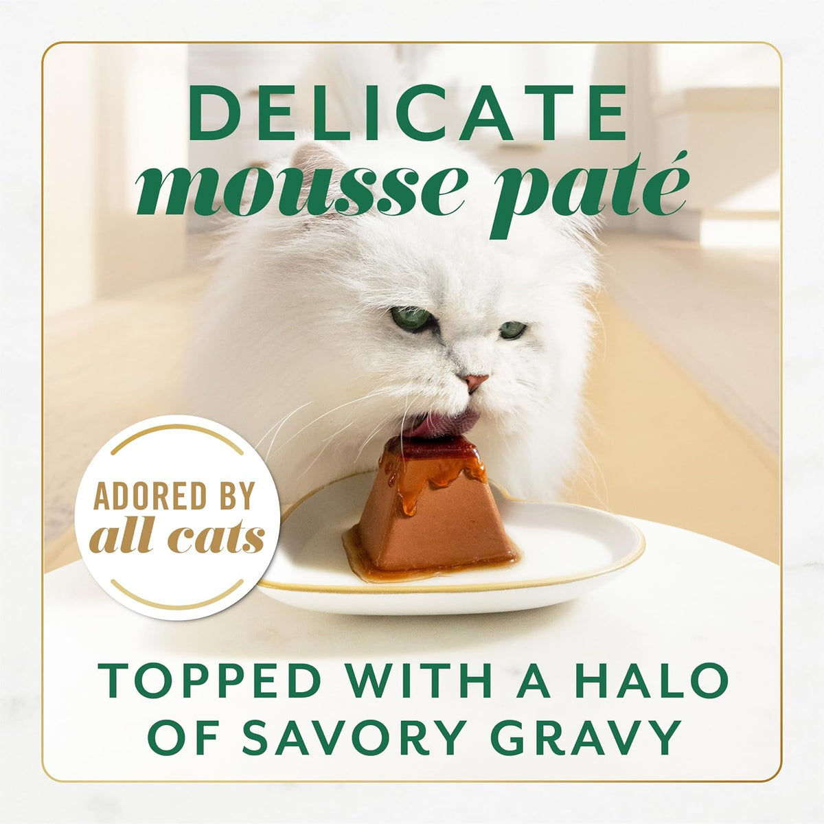 Purina Fancy Feast Gems Chicken Wet Cat Food Variety Box, 4 oz, 8-Pack | 16 single servings, mousse pate with savory gravy, made with no artificial preservatives, 100 percent complete and balanced