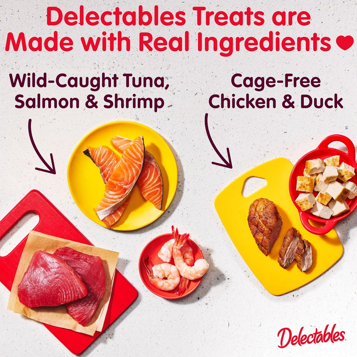 Delectables Squeeze Up Non-Seafood Variety Pack, Creamy Squeezable Puree, Lickable Wet Cat Treats, Grain Free, No Added Fillers, No By-Products, No Added Preservatives, 0.5 Ounces Tube, 72 Tubes Total